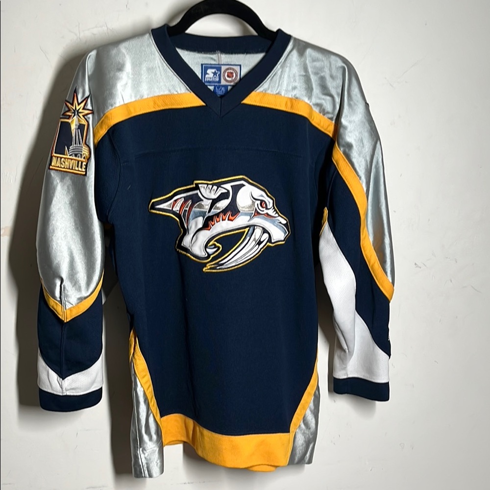 STARTER Navy and Silver Kids Jersey